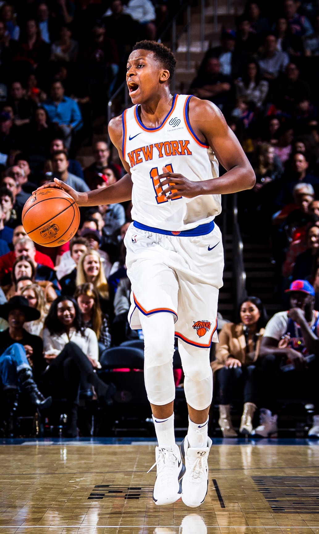 November 3, 2017: The New York Knicks defeat the Phoenix Suns, 120-107, at Madison Square Garden in New York City.
